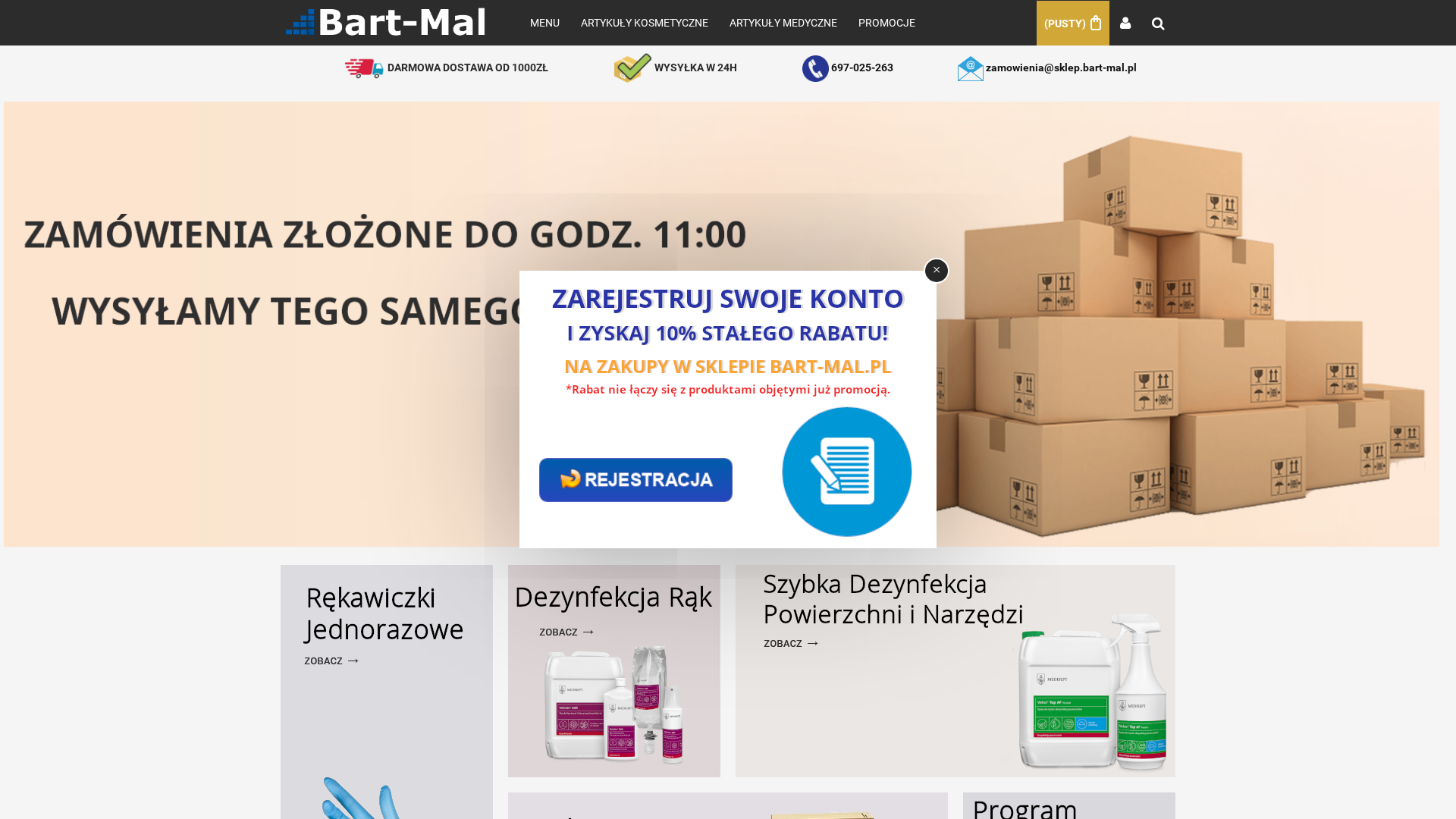 Artykuły medyczne, higieniczne | Sklep internetowy Bart-Mal