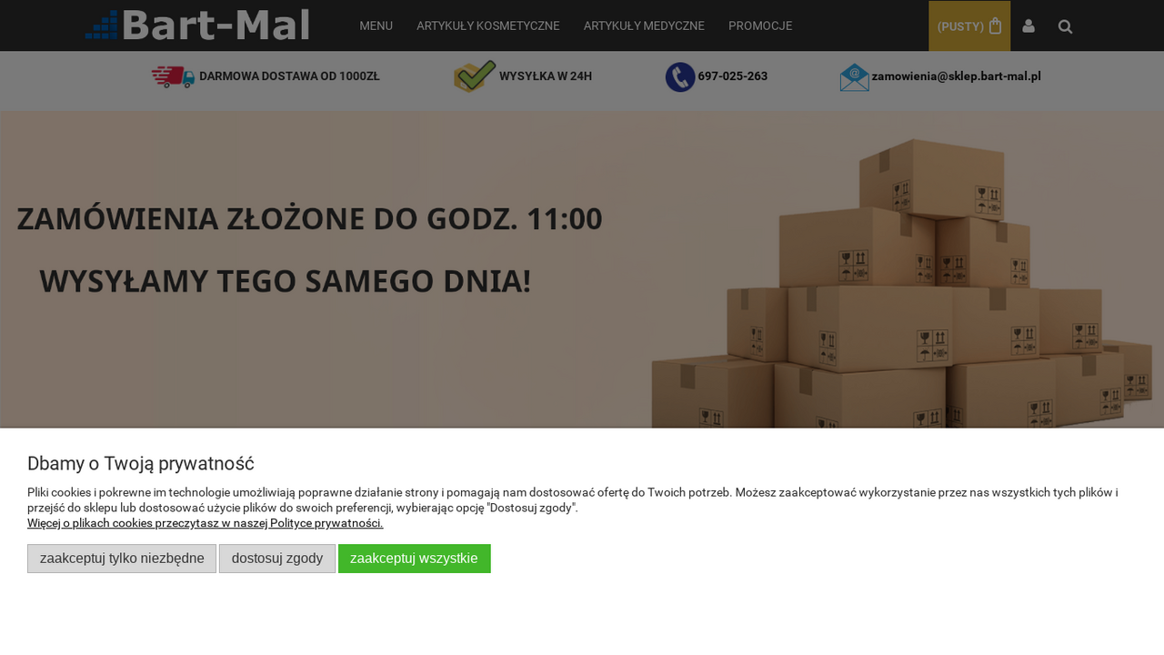 Artykuły medyczne, higieniczne | Sklep internetowy Bart-Mal