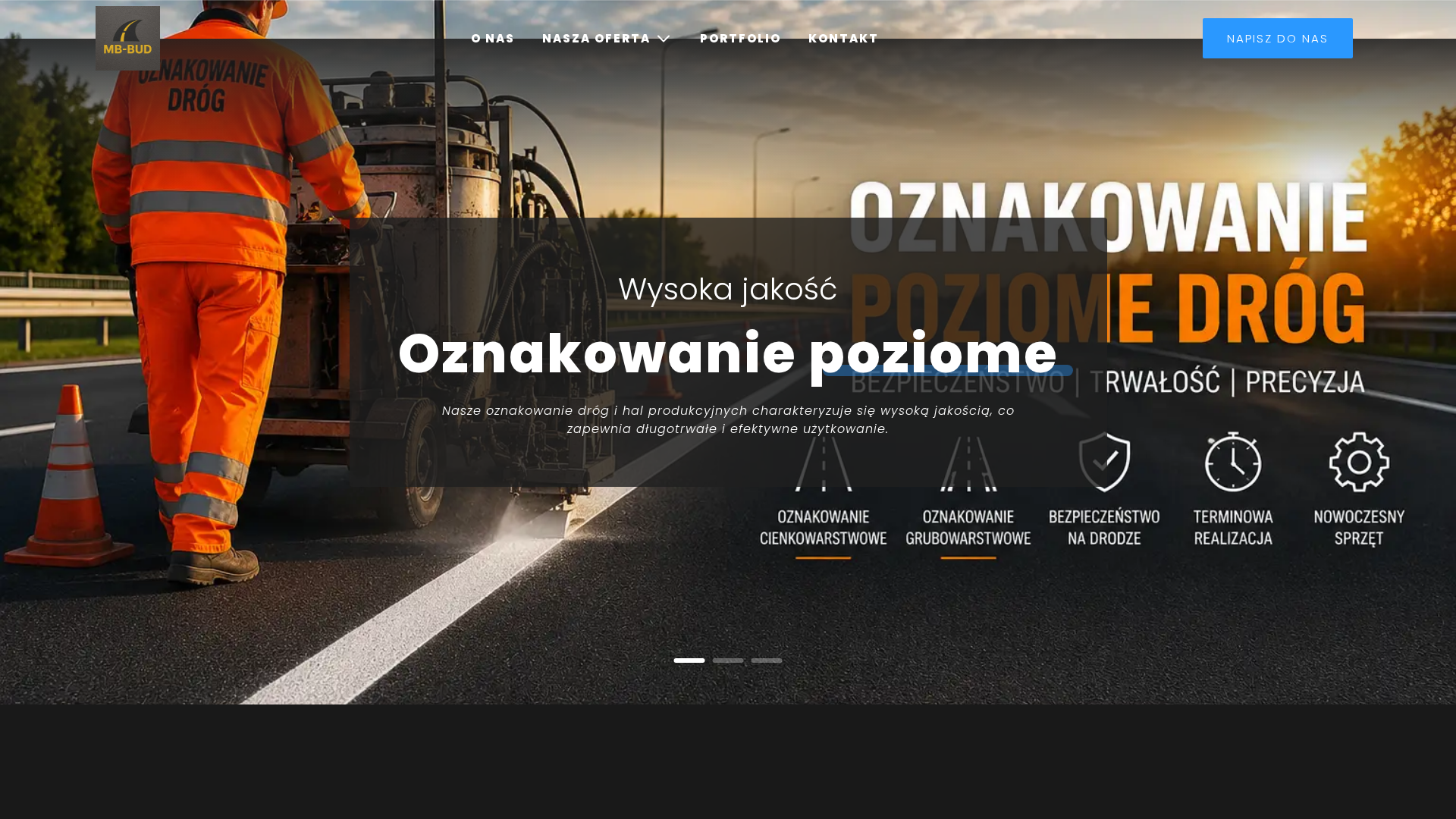 Podgląd strony MB-BUD - Oznakowanie poziome